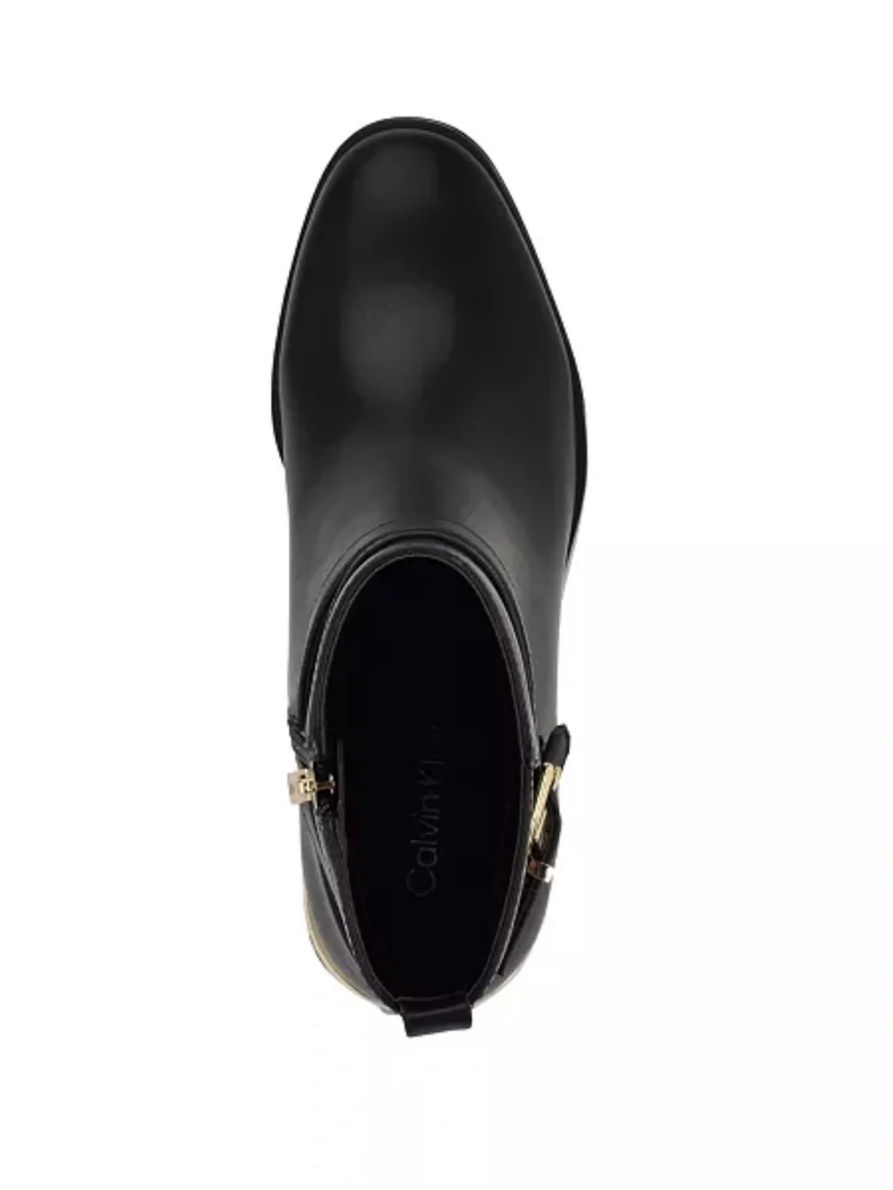 New Calvin Klein Women's Jasen Buckle Strap Block Heel Booties size 8